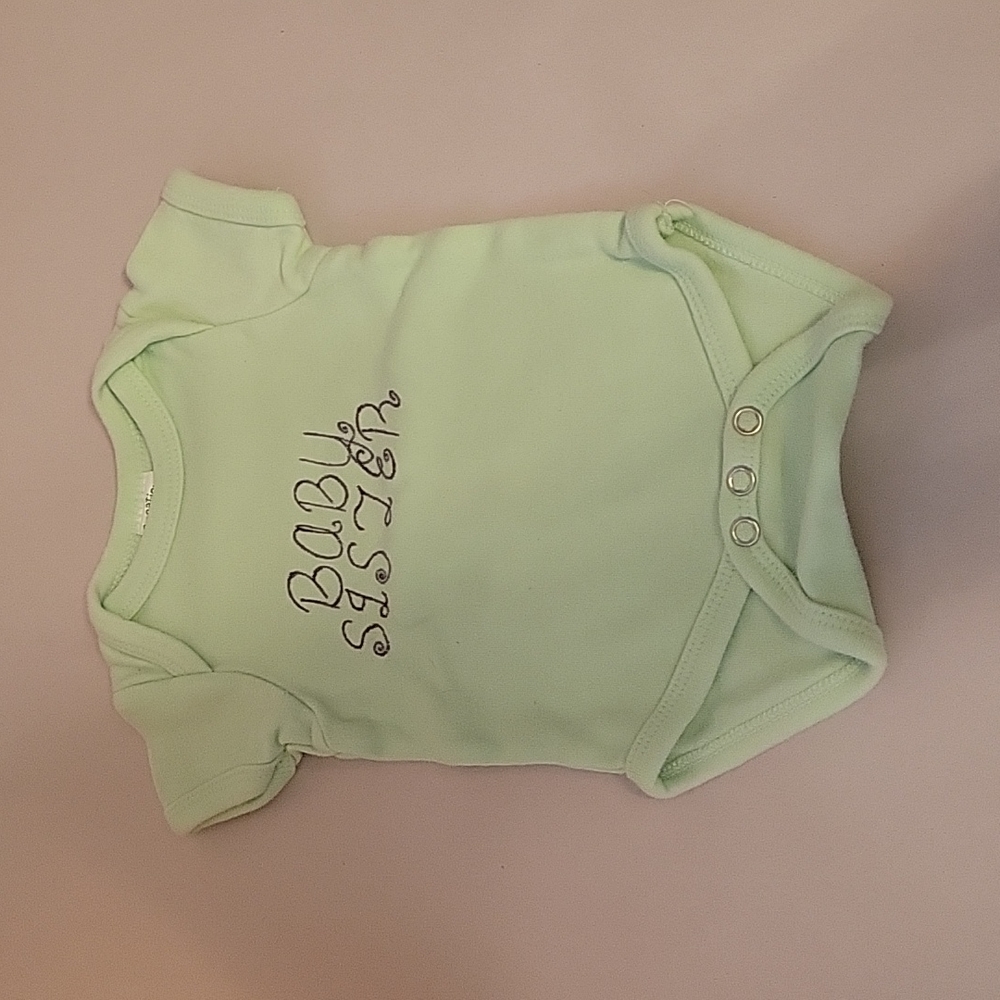 Creations of Grace Baby Sister Onesie